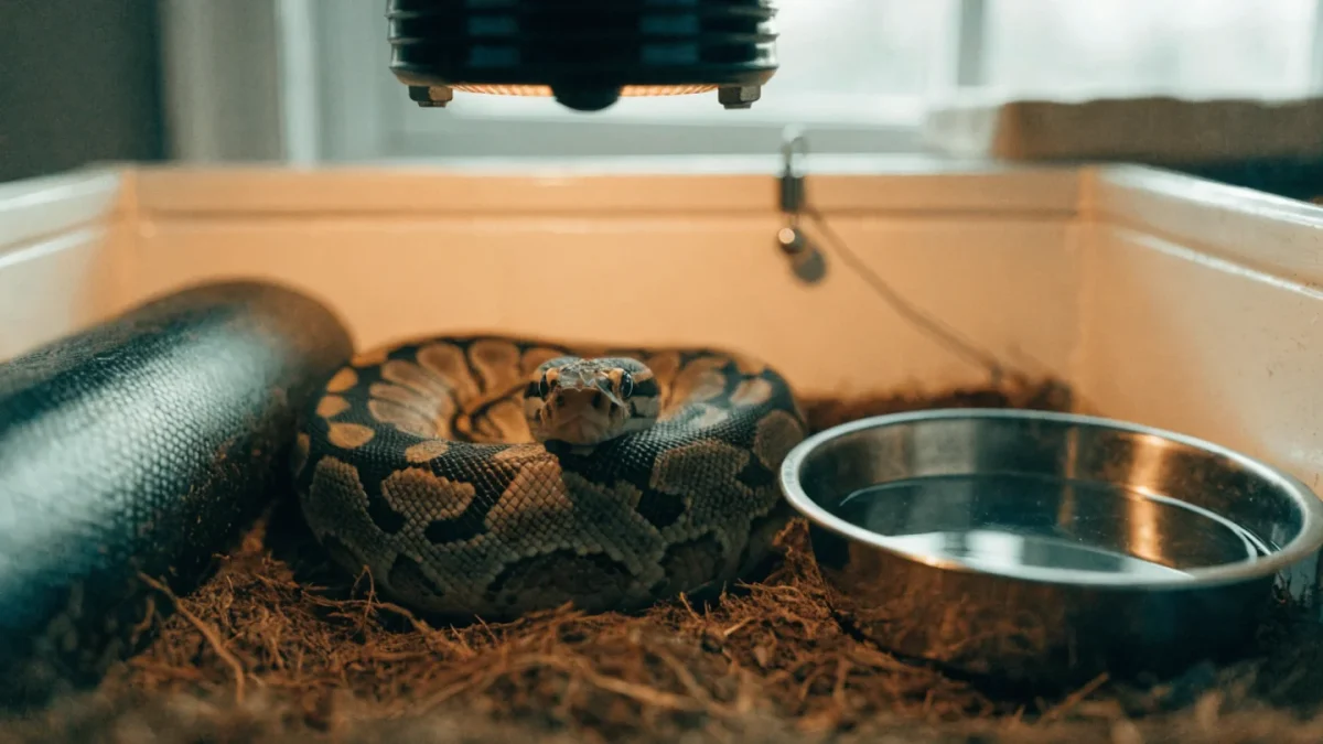 Ball Python Enclosure Setup: Size, Heating, and Humidity