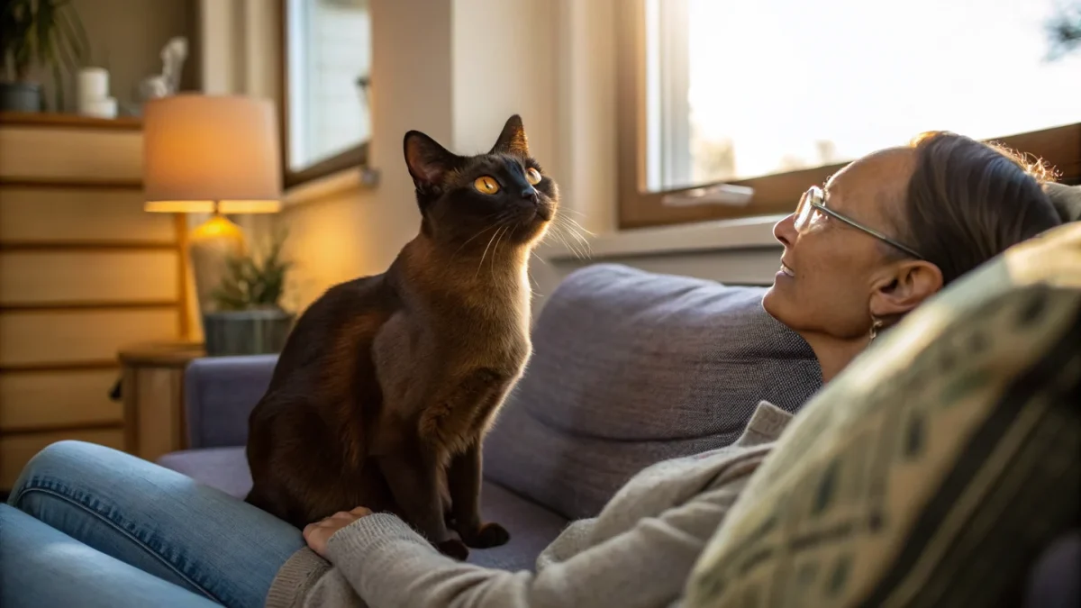 Burmese Cat Temperament: The Velcro Cat That Follows You Everywhere
