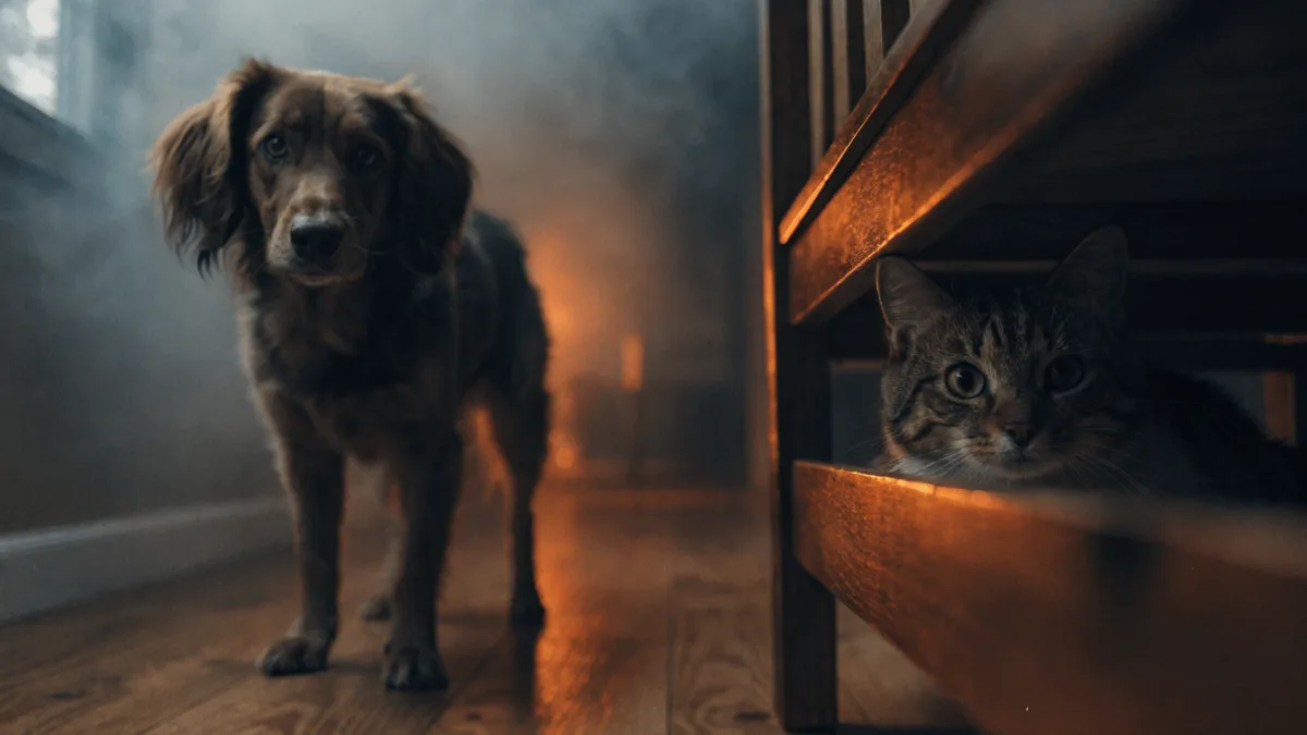 Fire Evacuation Plan: How to Rescue a Hiding Cat and a Panicked Dog