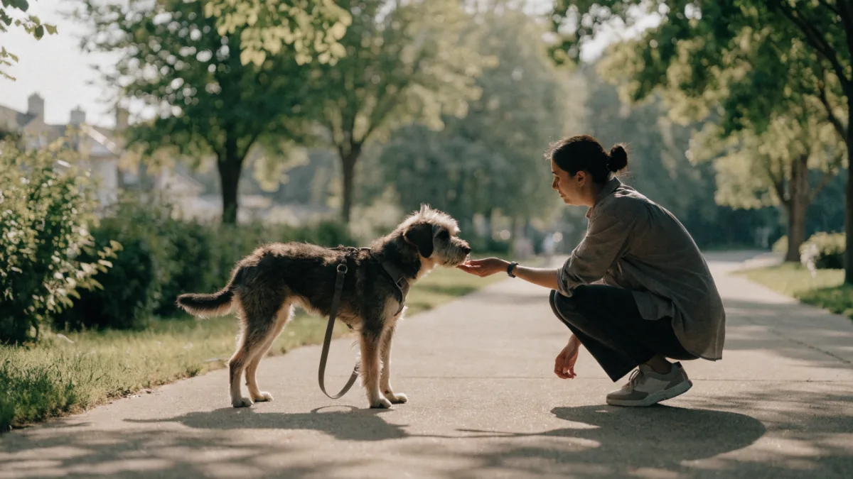 How to Calm a Reactive Rescue Dog on Leash Walks