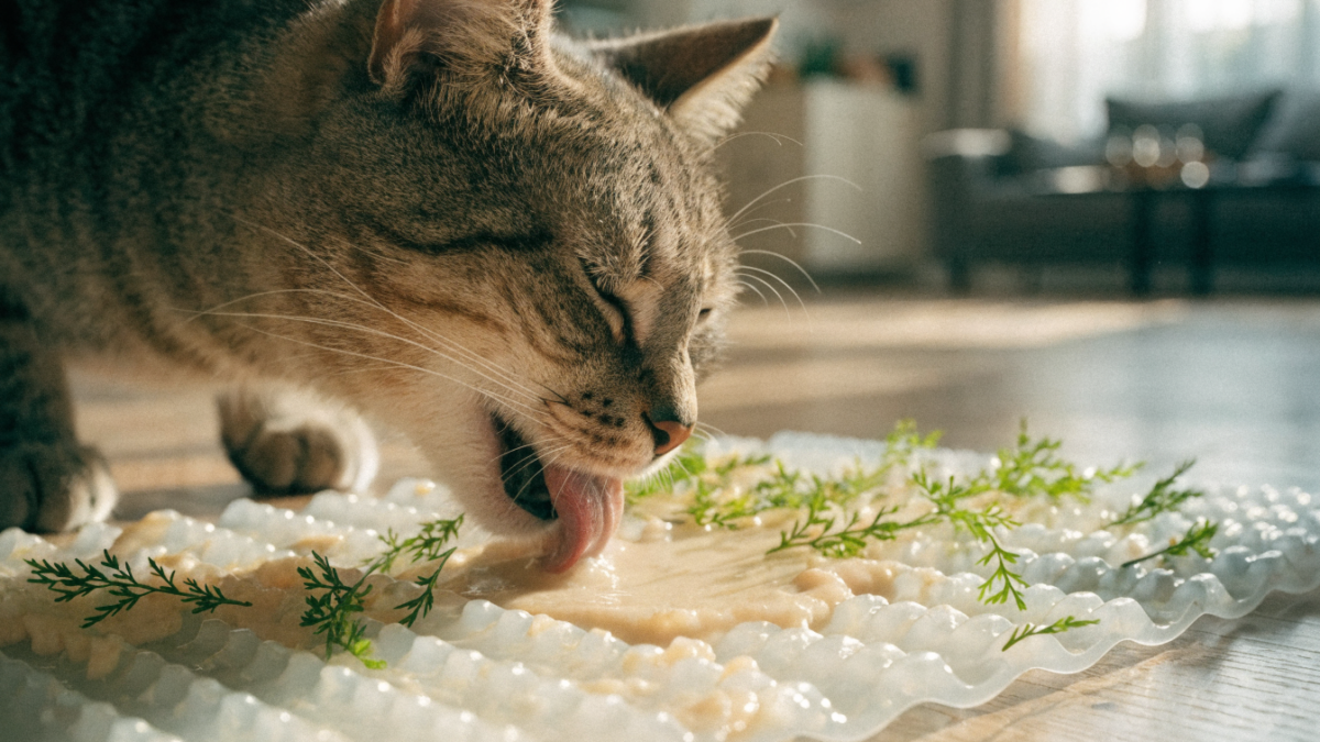 Lick Mats and Cat Grass: The Science of Species-Specific Oral Enrichment