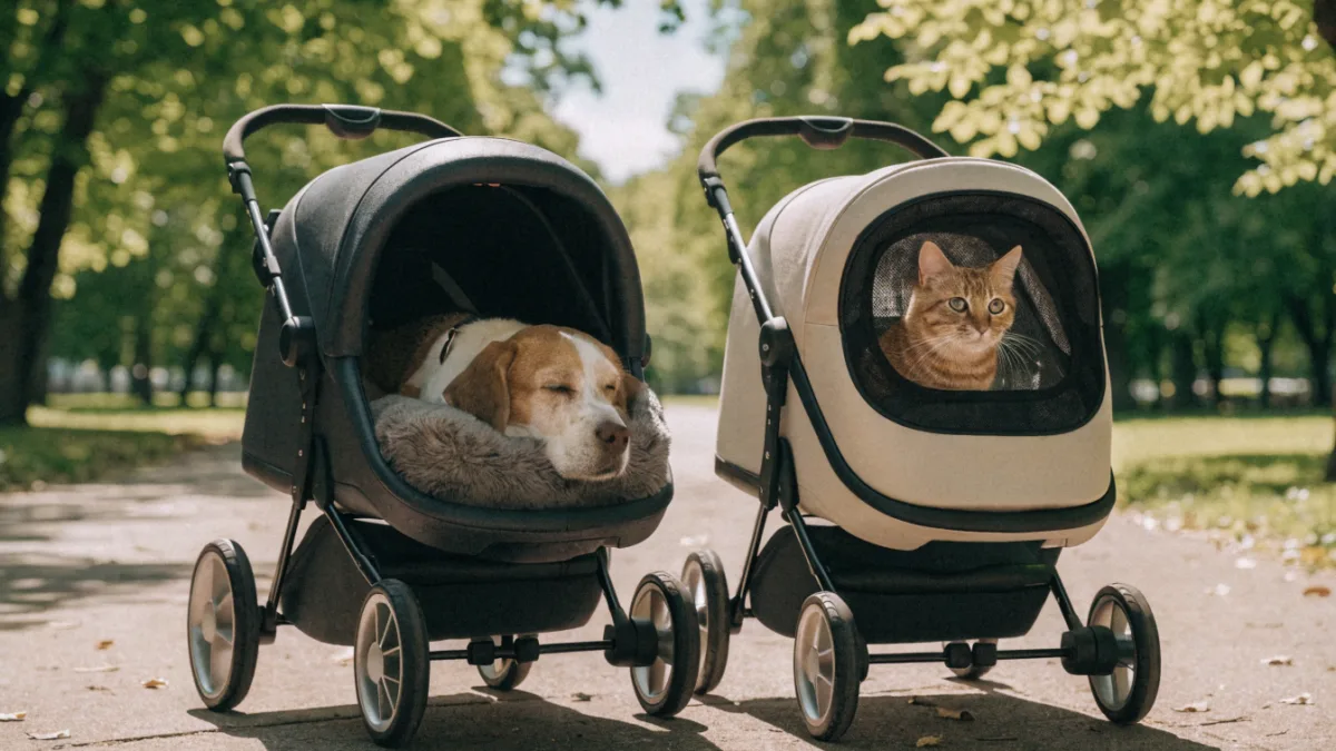 The Stroller Debate: When to Buy Wheels for Your Elderly Dog vs. Your Indoor Cat