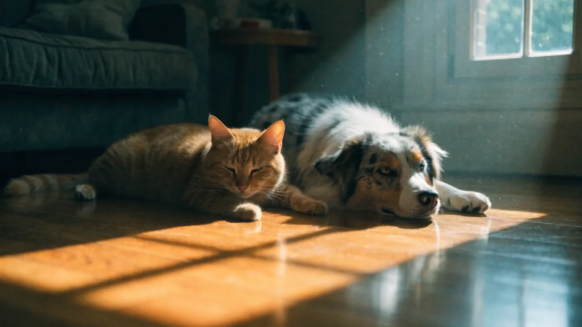 The Sunbeam Seekers: The Science Behind Why Dogs and Cats Bake Themselves in the Sun