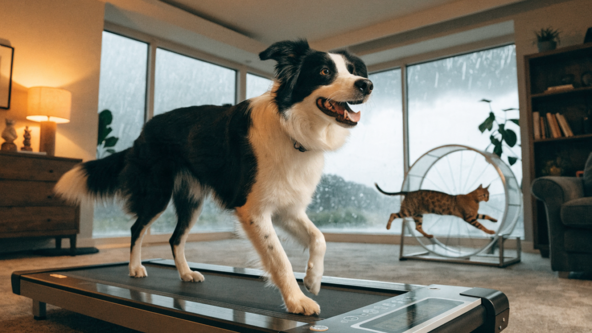 Indoor Cardio: The Safest Way to Train Your Dog on a Treadmill vs. Introducing a Cat Wheel
