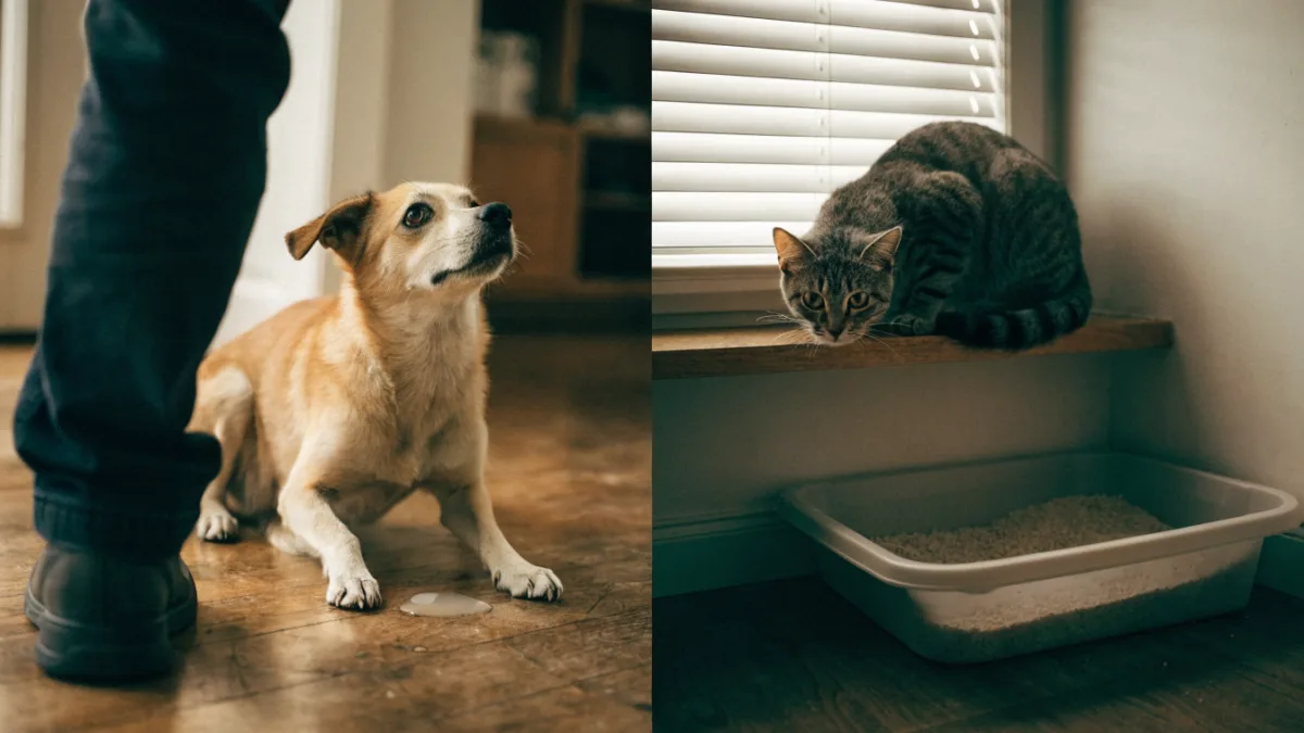 Submission vs. Stress: Why Anxious Dogs Pee Indoors and Anxious Cats Stop Using the Box
