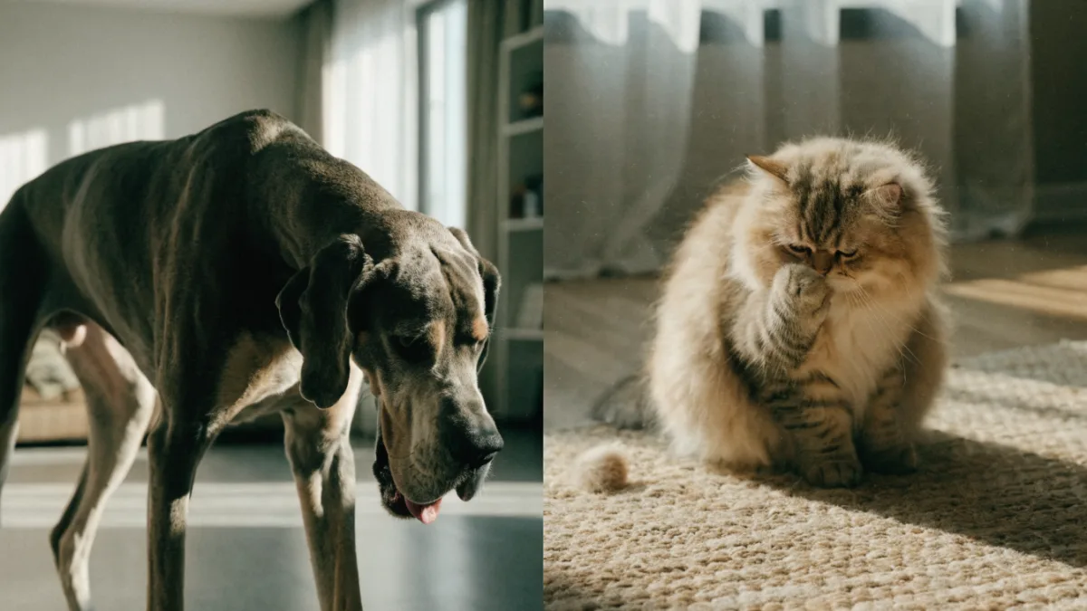 The Bloat Threat: Why Deep-Chested Dogs Face GDV and Cats Deal with Hairballs