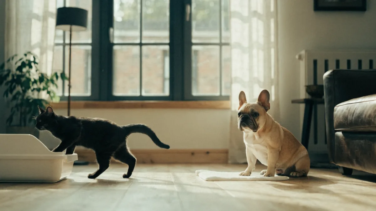 The Great Potty Divide: Why Cats Instinctively Use Litter Boxes and Dogs Need Housetraining