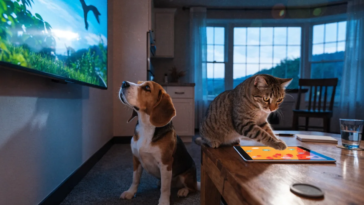 The iPad vs. The Television: Why Cats Love Tablet Games and Dogs Watch TV
