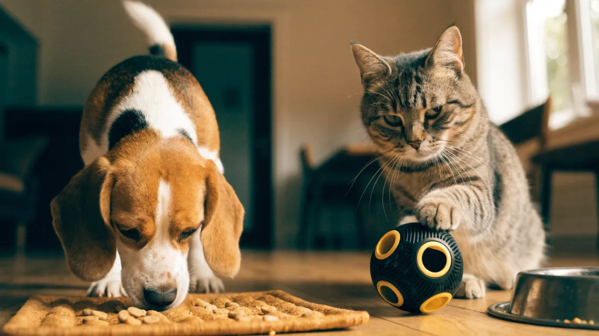 Brain Games: Choosing the Right Puzzle Toys for a Foraging Dog vs. a Hunting Cat