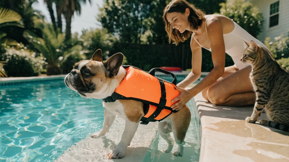 Splash Zone: Pool Safety and Teaching Your Dog (and Cat) to Swim