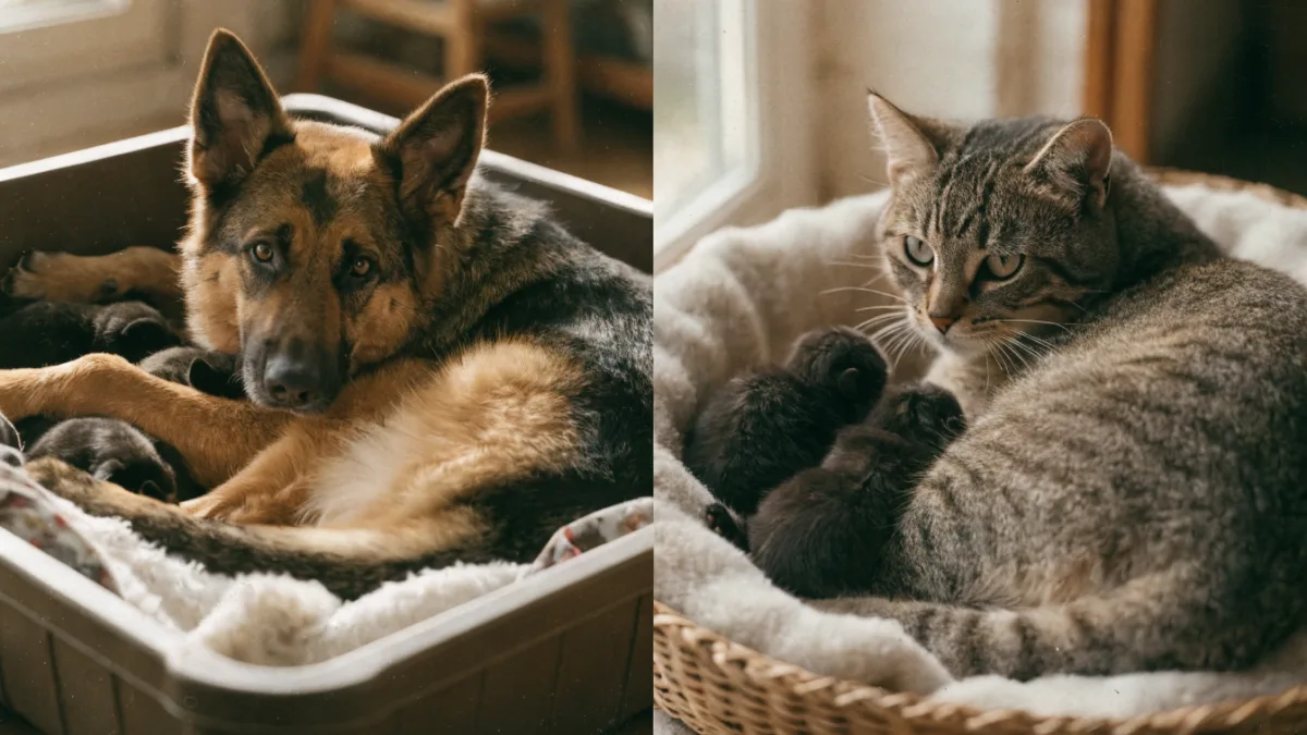 The Fierce Mother: How Maternal Aggression Differs in Nursing Dogs vs. Cats