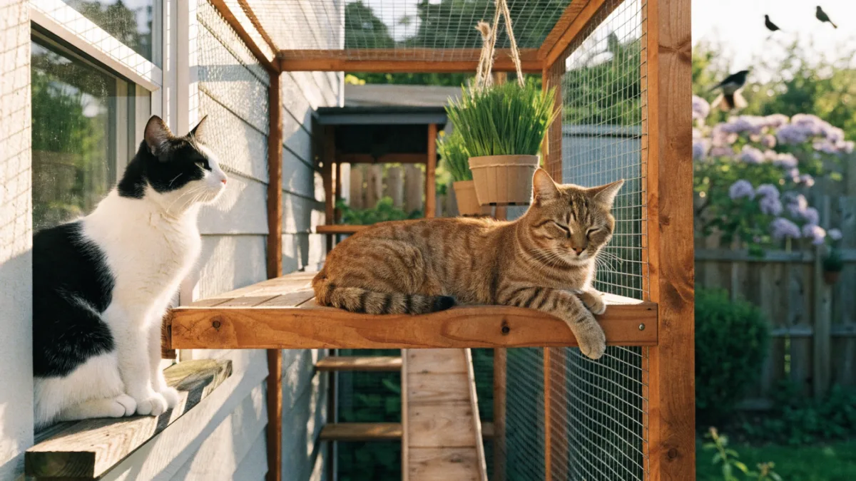 Catio Dreams: Building the Ultimate Safe Outdoor Space for Indoor Cats