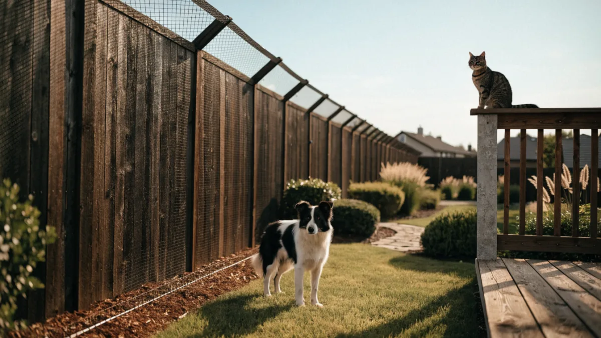 Dual-Pet Fencing: How to Secure Your Backyard for Both Dogs and Cats