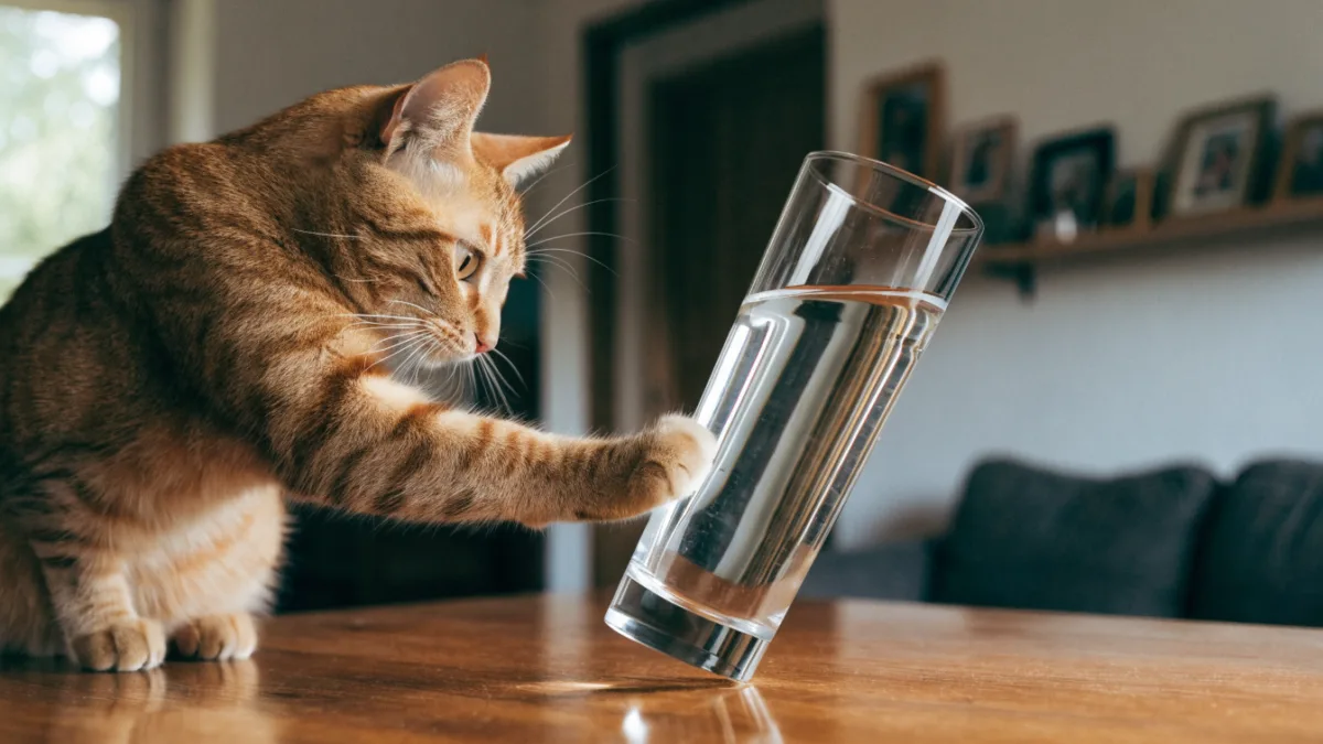 Gravity Experiments: Why Cats Knock Things Off Tables—and How to Redirect It