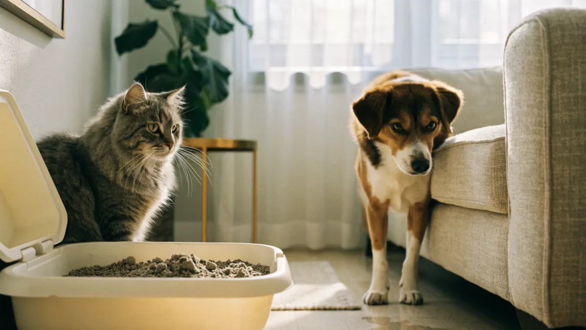 Indoor Accidents: Litter Box Issues in Cats vs. House-Soiling Marking in Dogs