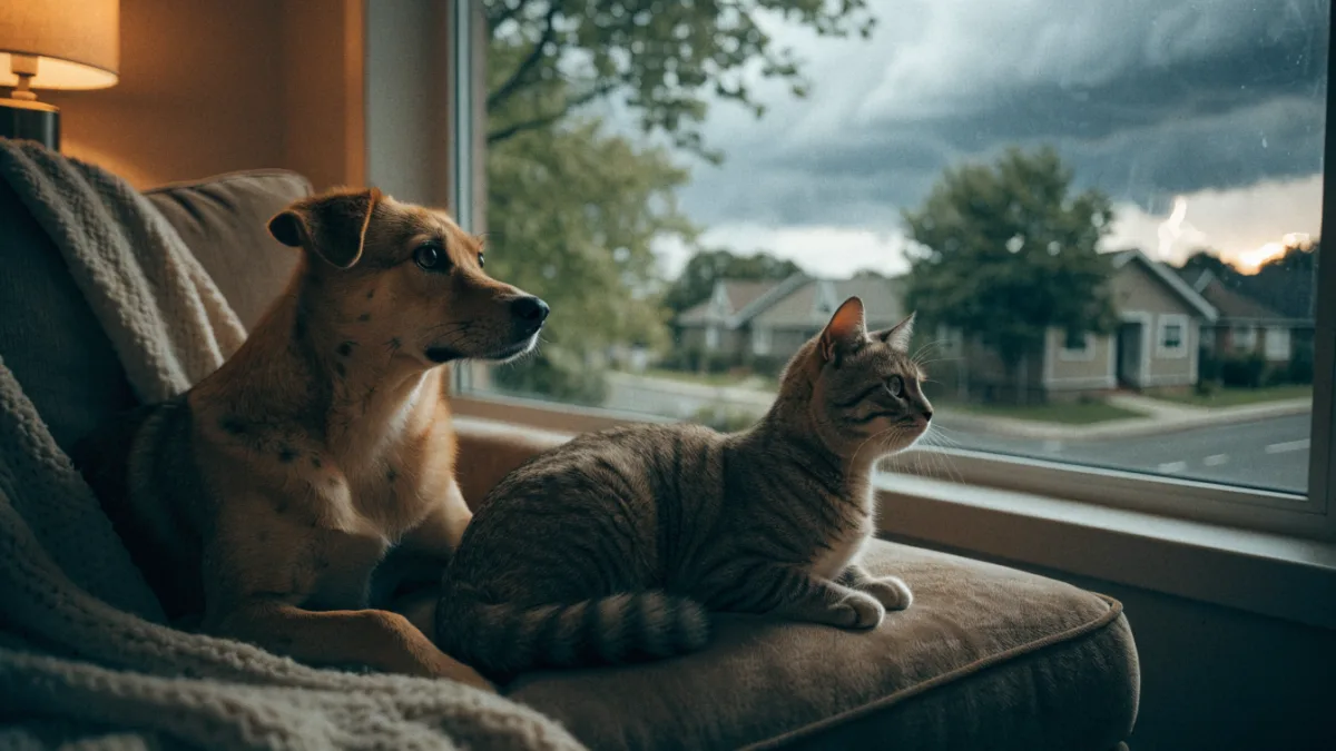 Sensing the Storm: How Barometric Pressure Triggers Pre-Storm Panic in Pets