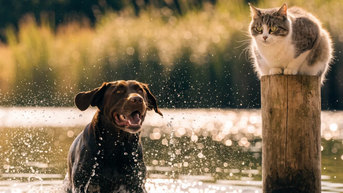 Splish Splash: The Psychology of Why Most Cats Hate Water and Most Dogs Love It