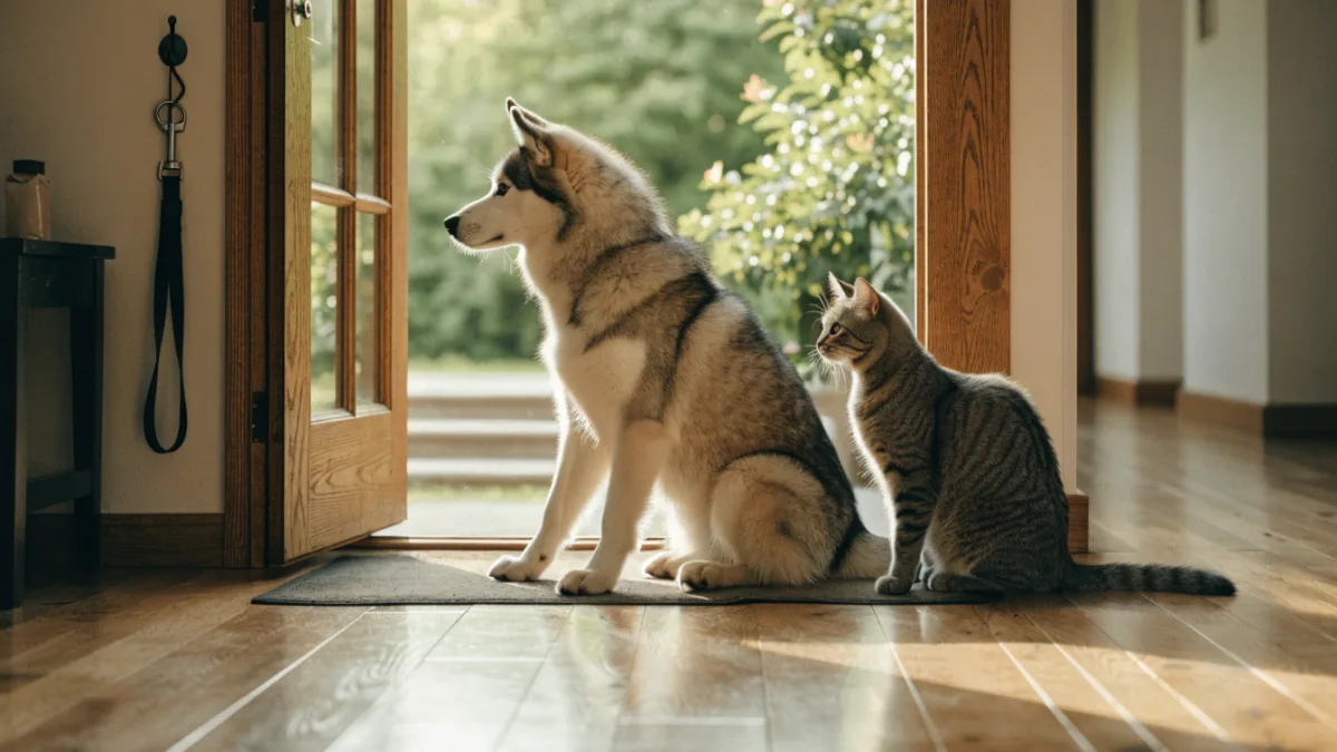 The Great Escape: Preventing Door-Dashing in Dogs and Bolting in Cats